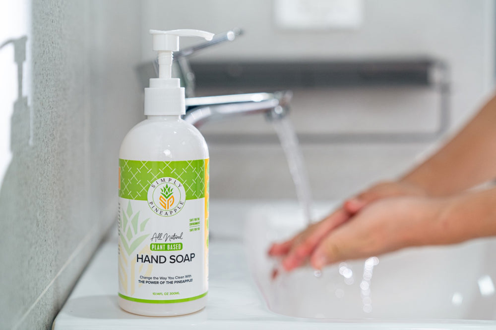
                  
                    Plant-Based Pineapple Enzyme Liquid Hand Soap - Tangerine-Pineapple Scent (4-Pack)
                  
                